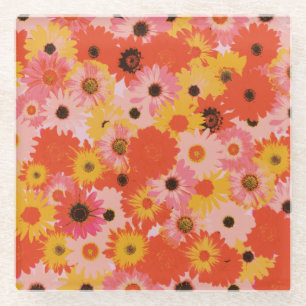 "Say It Blume" Glass Untersetzer