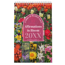 Say It Daily Affirmations in Bloom 12-months Kalender