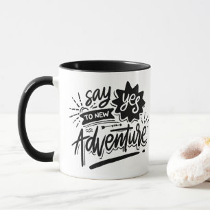 Say Yes to New Adventure - Cool Travel Retro Tasse