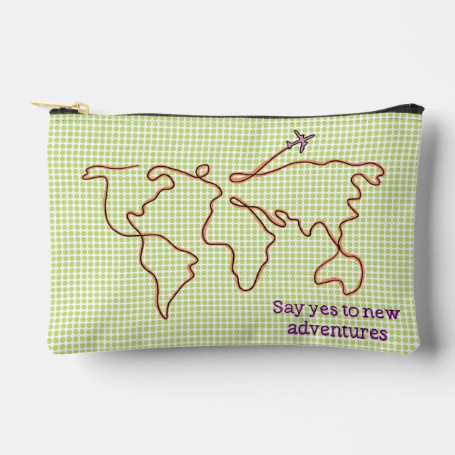 SAY YES TO NEW ADVENTURES BAG  ZUBEHÖRTASCHE (Vorderseite)
