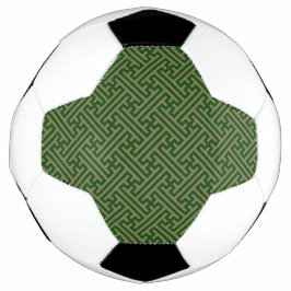 Sayagata-Muster, Japanisch, Grün und Gold Fußball
