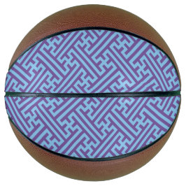 Sayagata-Muster, japanisch, Lila und blau Basketball