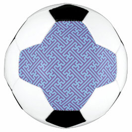 Sayagata-Muster, japanisch, Lila und blau Fußball