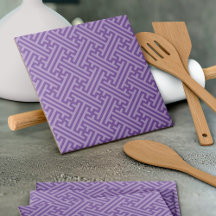 Sayagata-Muster, japanisch, Lila und rosa