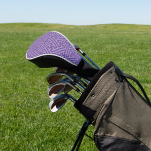 Sayagata-Muster, Japanisch, Lila und Rosa Golf Headcover