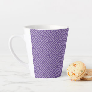 Sayagata-Muster, japanisch, Lila und rosa Milchtasse