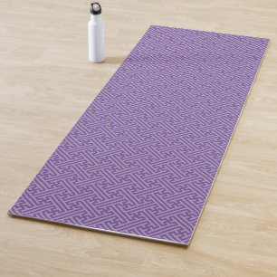 Sayagata-Muster, Japanisch, Lila und Rosa Yogamatte