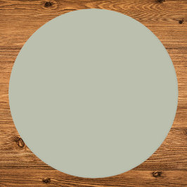 Saybrook Sage Solid Color Runder Pappuntersetzer