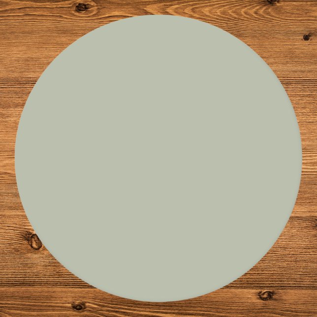 Saybrook Sage Solid Color Runder Pappuntersetzer (Von Creator hochgeladen)