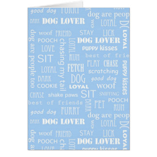 Saying Amoureux des chiens bleu