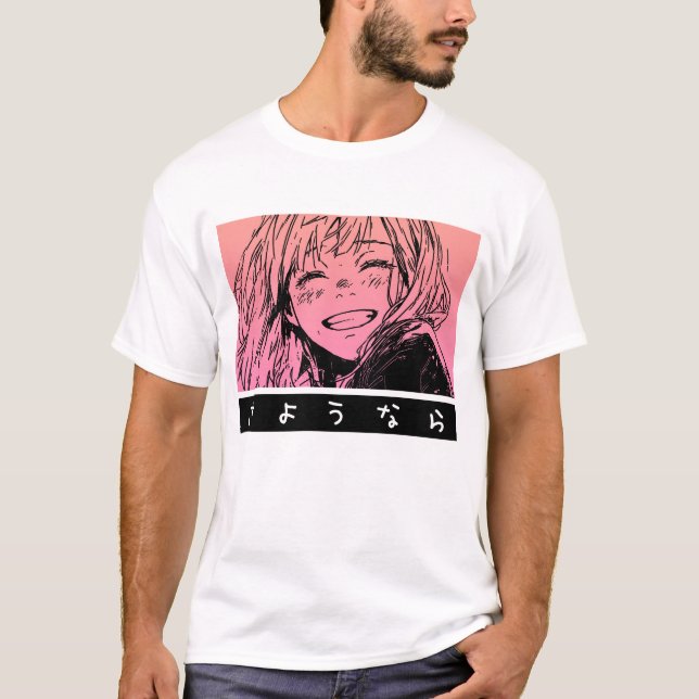 Sayonara Anime T-Shirt (Vorderseite)