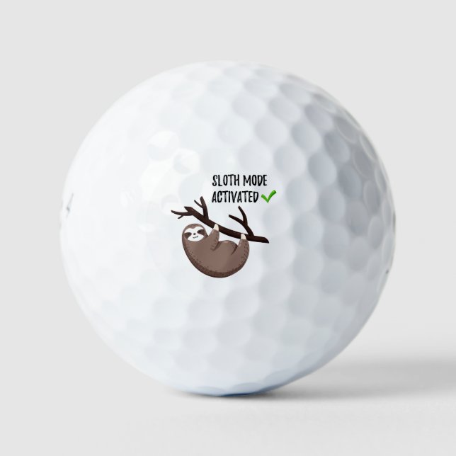Says | Sloth Mode aktiviert Golfball (Vorderseite)