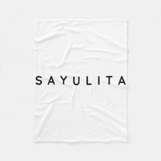 Sayulita Lustige Moderne, Zeitgenössische Schrift Fleecedecke