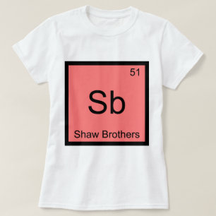 Sb - Shaw Brothers Chemistry Element Symbol T-Shir T-Shirt