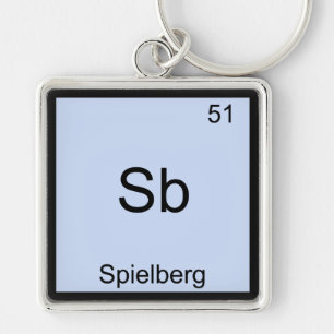 Sb - Spielberg Lustiges Chemie-Element-Symbol T-Sh Schlüsselanhänger