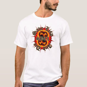 SBCL Inferno-Fraktal-Weiß-T-Shirt T-Shirt