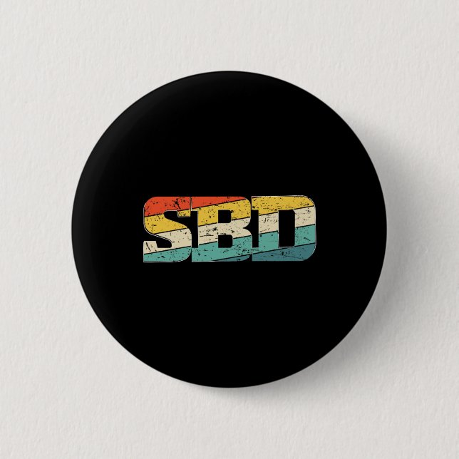 Sbd Squat Bench Deadlift Powerlift Button (Vorderseite)