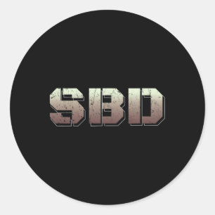Sbd Squat Bench Deadlift Powerlift Runder Aufkleber