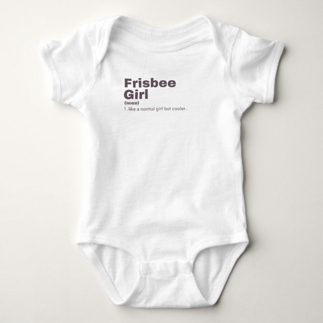 sbee Girl - Frisbee Baby Strampler (Vorderseite)