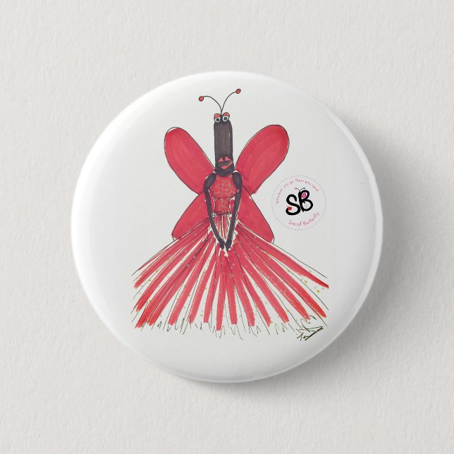 SBM Pseudoberühmtenballkleid-Mode-Knopf-Button Button (Vorderseite)