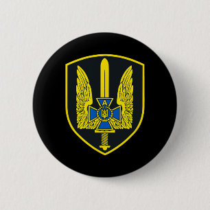 Sbu Alfa Gruppe - Ukraine Spezialeinsatzkräfte Alp Button