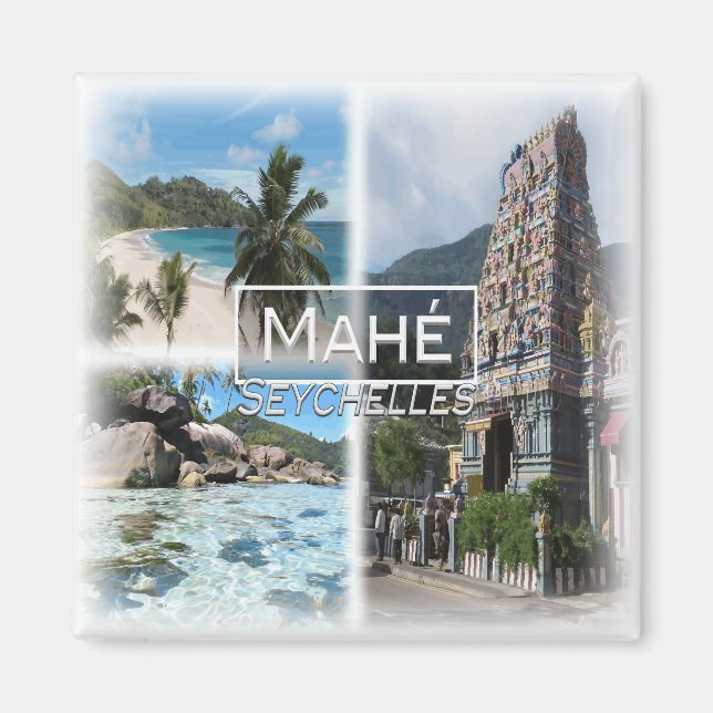 SC0030 Afrika, Seychellen, Mahe, Kühlschrank Magnet (Vorne)