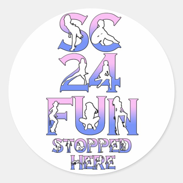 SC24FUN-LOGO RUNDER AUFKLEBER (Vorderseite)