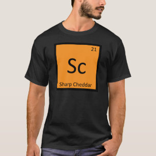SC — Cheddar-Käse — Chemische Chemie — Periodische T-Shirt