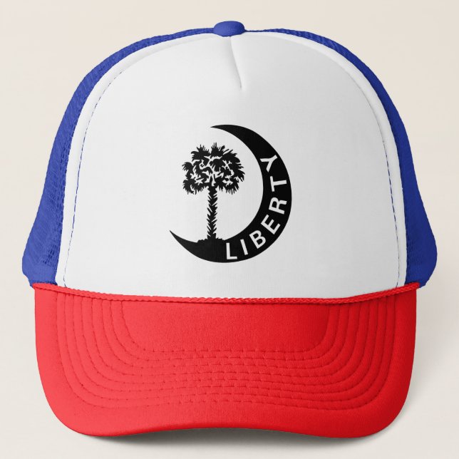 Sc-Freiheits-Palme und Halbmond-Mond Moultrie Truckerkappe (Vorderseite)