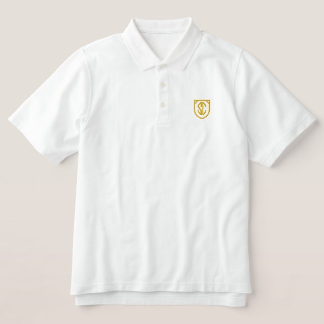 SC Monogrammierte bestickte Polo (Design Vorderseite)