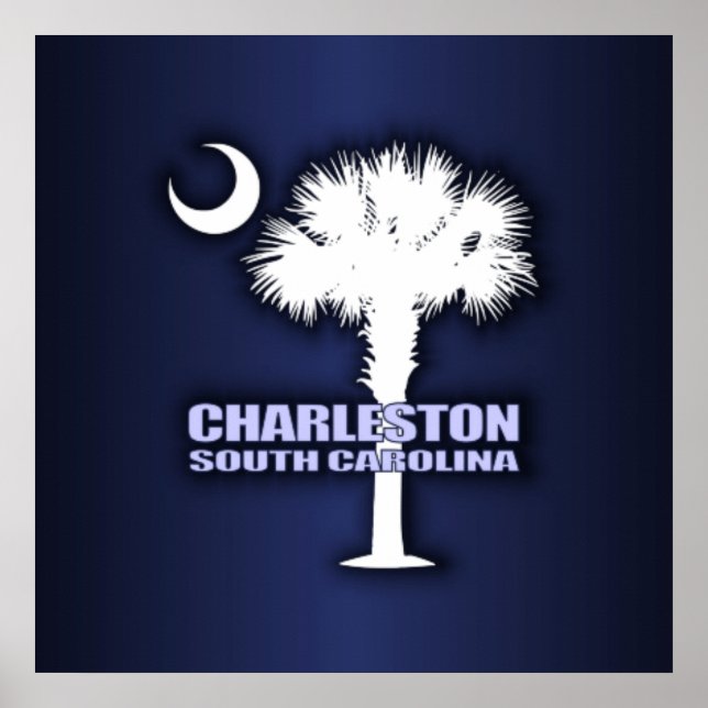 SC Palmetto & Crescent (Charleston) Poster (Vorne)