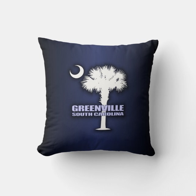 SC Palmetto & Crescent (Greenville) Kissen (Vorderseite)