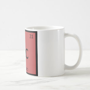 Sc - Scorpio Zodiac Sign Chemistry Periodische Tab Kaffeetasse