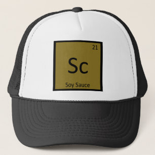 Sc - Sojasauce-Chemie Periodensymbol Truckerkappe