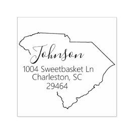 SC | South Carolina Rücksendeadresse Briefmarke Permastempel