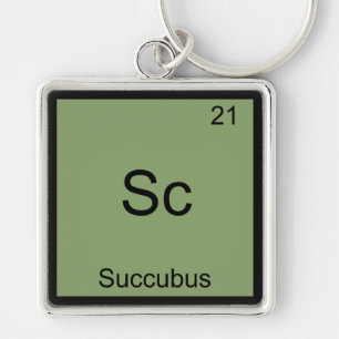 Sc - Succubus Lustiges Chemie-Element-Symbol-T-Shi Schlüsselanhänger