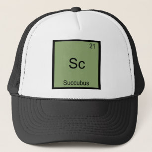 Sc - Succubus Lustiges Chemie-Element-Symbol-T-Shi Truckerkappe