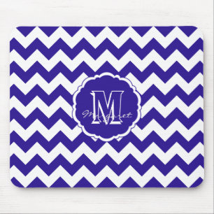 SC Zickzack Maus Pad Blue und White Light Mousepad