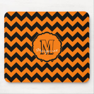 SC Zickzack Maus Pad Orange und Black Mousepad
