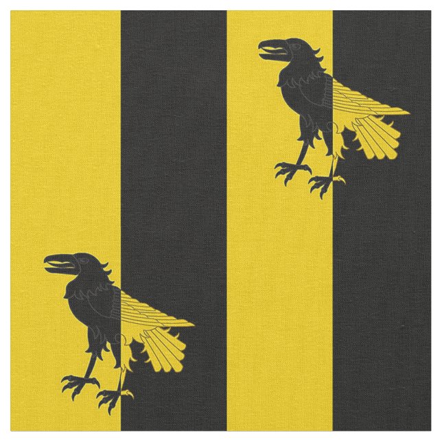 SCA Champcorbeau Populace Abzeichen Fabric Stoff (Nahaufnahme)