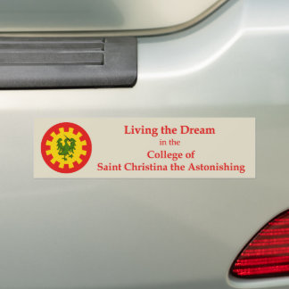SCA College of Saint Christina Autoaufkleber