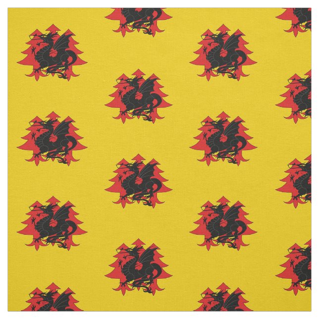 SCA Drachenwald Dragon Abzeichen Fabric Stoff (Muster)