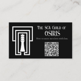 SCA Guild of Osiris Cards Visitenkarte