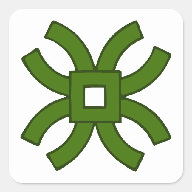 SCA Roxbury Mill Populace Abzeichen Quadratischer Aufkleber (Vorderseite)