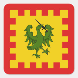 SCA Saint Christina Populace Abzeichen Quadratisch Quadratischer Aufkleber