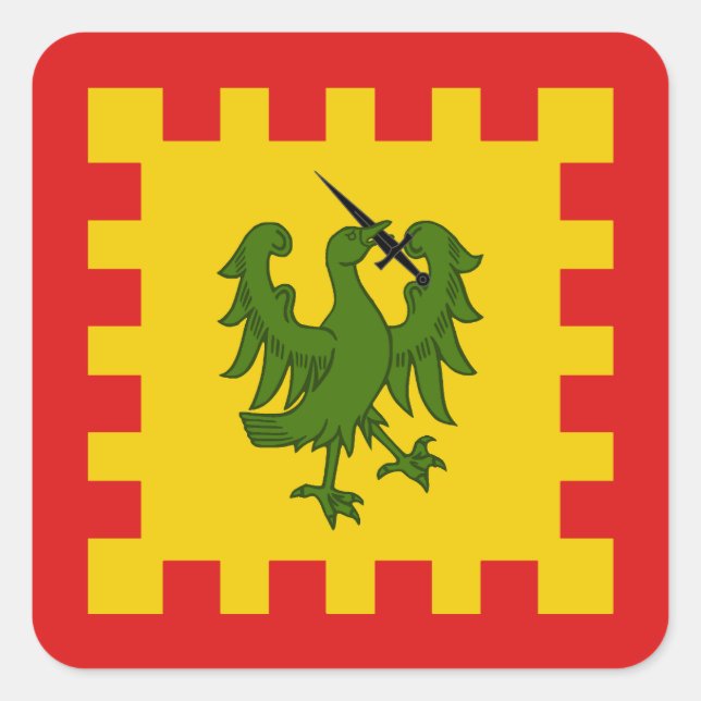 SCA Saint Christina Populace Badge Square Sticker (Vorderseite)