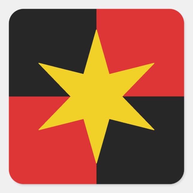 SCA Vindheim Populace Badge Square Sticker (Vorderseite)