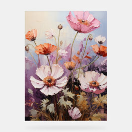 Scabiosa - Impasto Floral Acrylschild