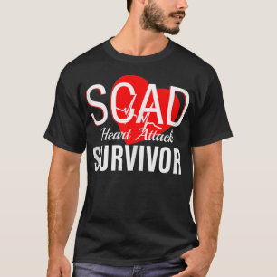 SCAD Herzüberlebende weibliche Herzattackenkrieger T-Shirt