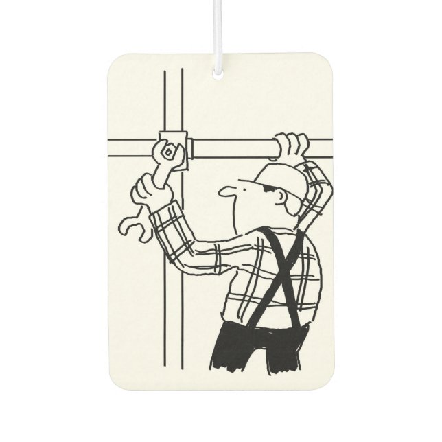 Scaffolder-Cartoon Autolufterfrischer (Vorderseite)